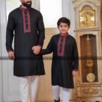 Father & Son Party Sequence Panjabi – Black