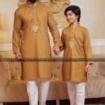 Father & Son Love Signatura Panjabi – Golden