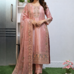 সেলাই ছাড়া (আনরেডি) এম্বোডারি পার্টি ড্রেস কোড – 1014