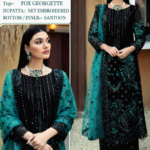 সেলাই ছাড়া (আনরেডি) এম্বোডারি পার্টি ড্রেস কোড – 1005