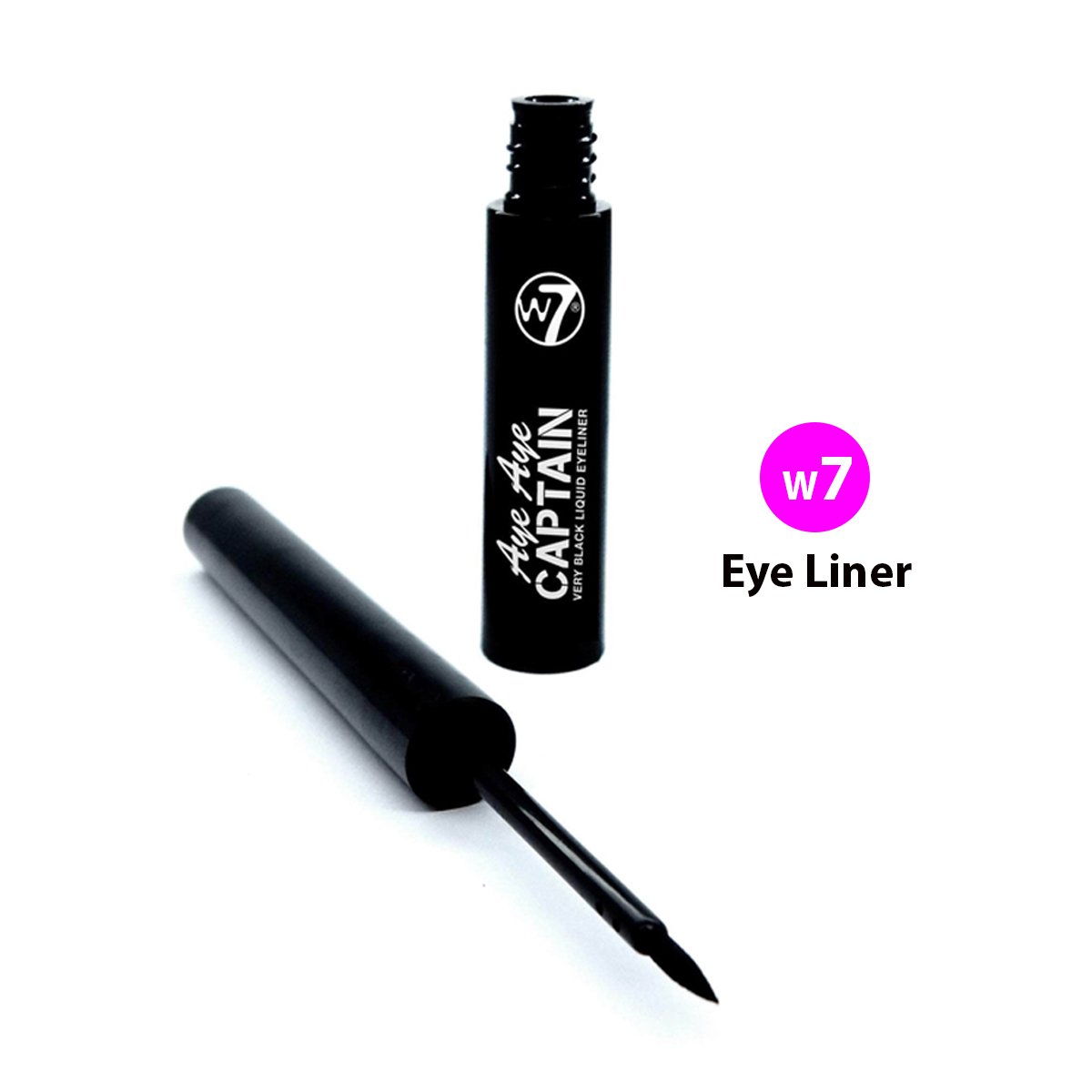 W7 AYE AYE CAPTAIN LIQUID EYELINER 5ML 01 W7 AYE AYE CAPTAIN LIQUID EYELINER 5ML - Image 1
