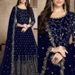 সেলাই ছাড়া (আনরেডি) এম্বোডারি পার্টি ড্রেস কোড – 1026