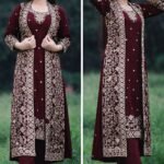 সেলাই ছাড়া (আনরেডি) এম্বোডারি পার্টি ড্রেস কোড – 1020