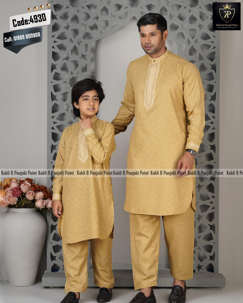 Exclusive Pakistani Style Premium Kabli Set – Golden Exclusive Pakistani Style Premium Kabli Set – Golden - Image 1