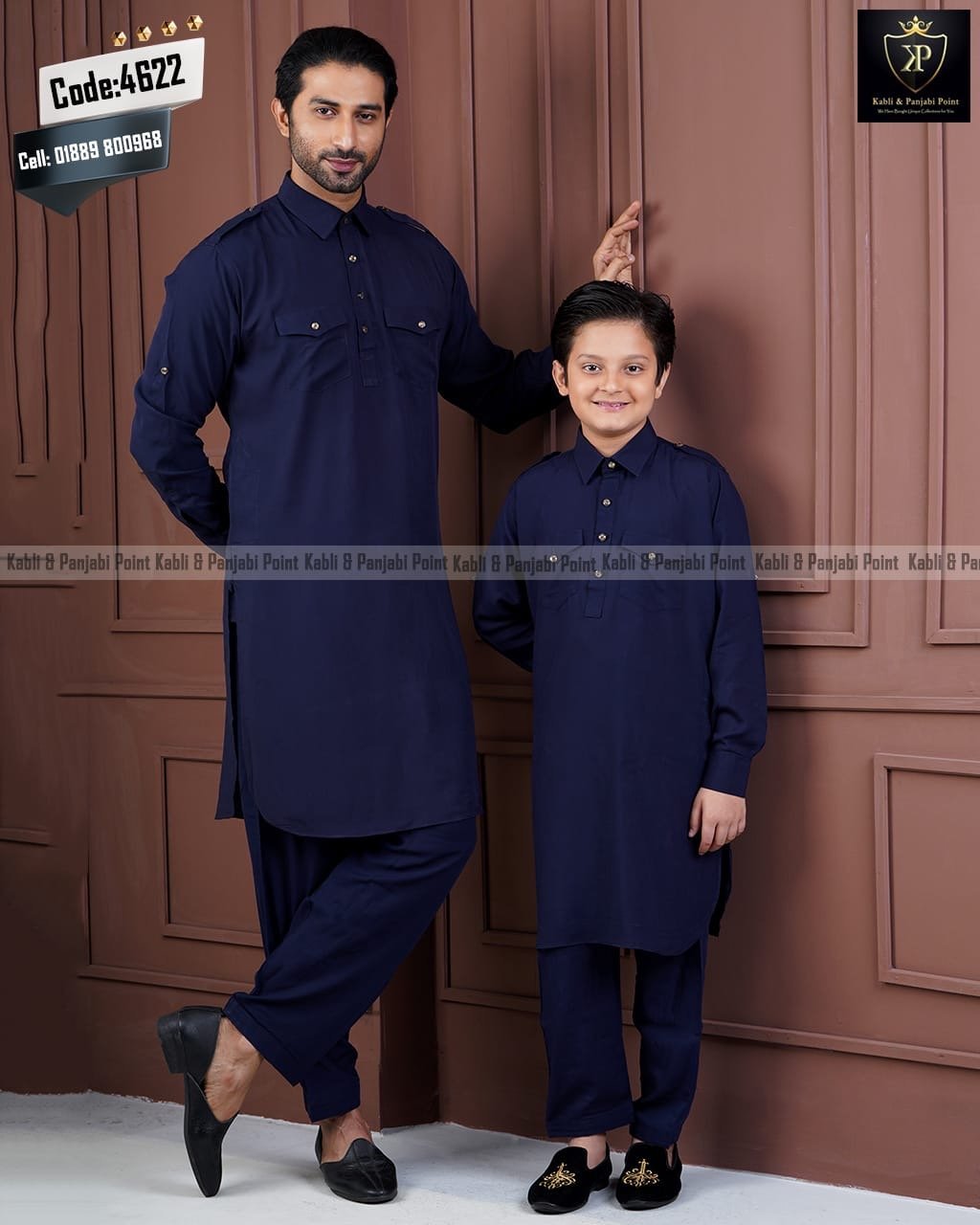 Traditional Style Kabli Set – Deep Blue Traditional Style Kabli Set – Deep Blue - Image 1